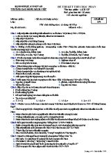 Đề thi kết thúc học phần Lịch sử - Mã đề 359 - Trường Cao đẳng Bách Việt
